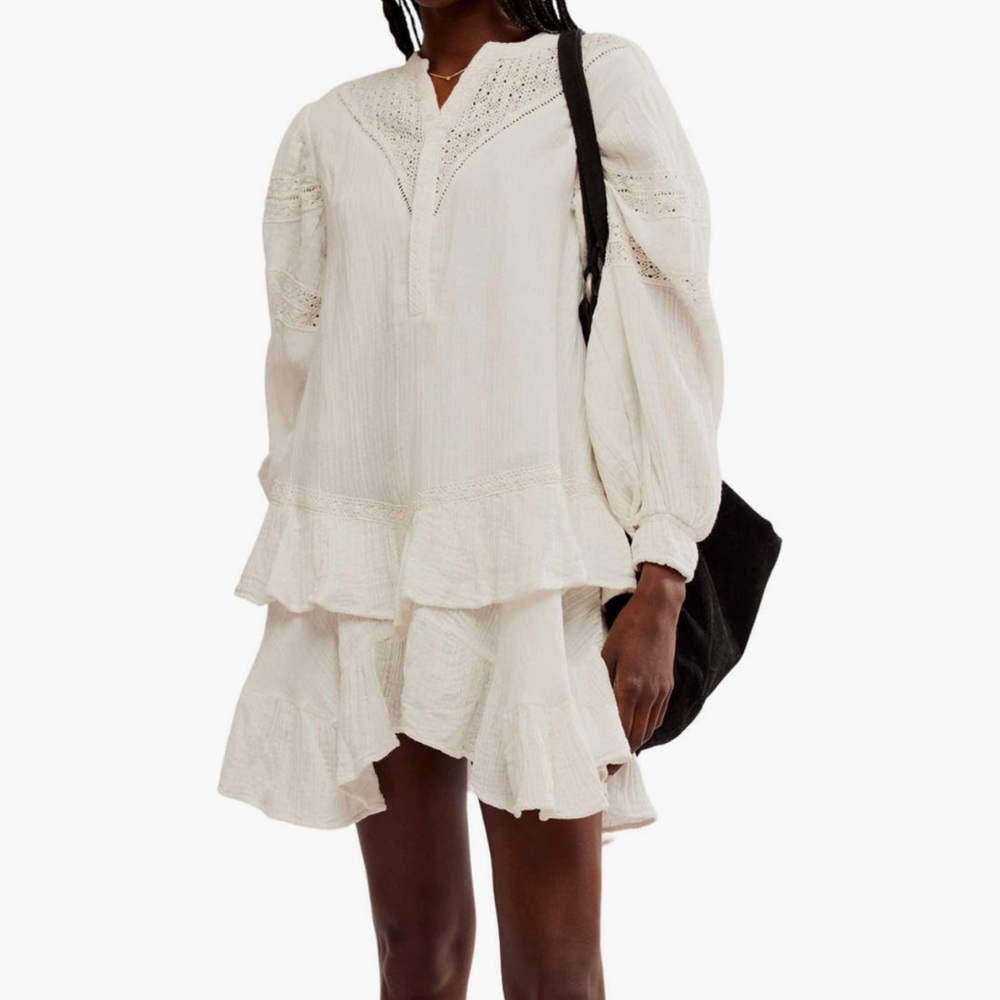 Free People Sachi Long Sleeve
Ruffle Minidress